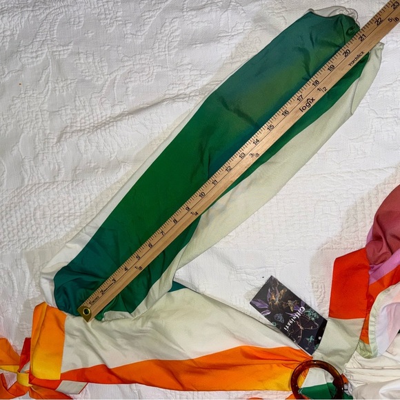 NWT Giffniseti Dress Gown Size Small Floor Length Maxi Multicolor NEW - Picture 6 of 13